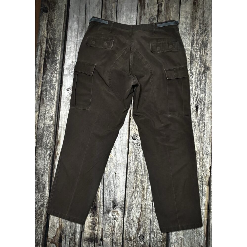 Propper Cargo Pants Brown Mens Size Large Reg 38/30 Baggy Combat Trouser Ripstop - Picture 10 of 11